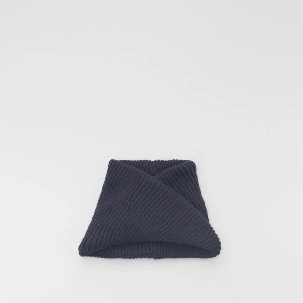 Zara 1-5 years navy blue kids boys girls Knit warm neck scarf warmer